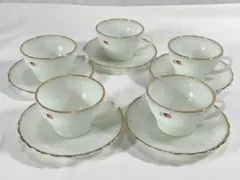 未使用 アンカーホッキング カップ&ソーサー 5客