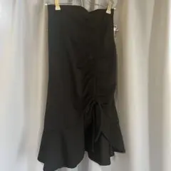 【美品】フリルスリットリボンスカート