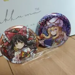東方Project BIGホログラム缶バッチ 博麗霊夢＆八雲紫