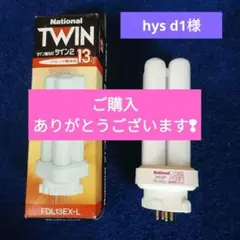 National ツイン蛍光灯 FDL13EX-L 13W