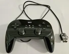 【ほぼ未使用】Wii クラシック コントローラー PRO ブラック