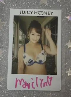 【激レア】　ジューシーハニー　白石茉莉奈　直筆サイン入りチェキ　②