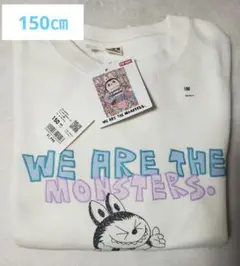 UNIQLO POPMART×UT ラブブ 白 スウェットシャツ 150 限定