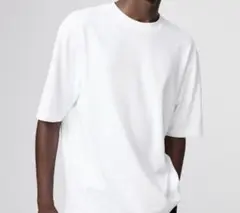 美品☆ユニクロUNIQLO☆エアリズムコットンオーバーサイズTシャツ☆白☆L