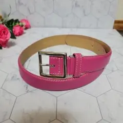 Dior ピンク ロゴ付き ベルト スカート ワンピースに