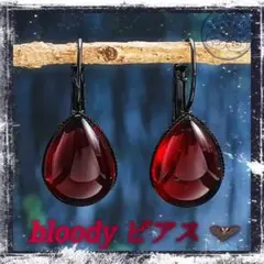 ゴシック風 ブラッディピアス ❀.*・゜