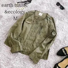 earth music アース M ジャケット ブルゾン オリーブ緑 美品
