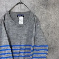 patagonia パタゴニア ボーダー ニット レディース L 古着 F4