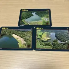 ダムカード　鹿児島県　神嶺ダム　母間ダム　轟木ダム　徳之島　離島　レア　限定