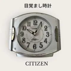 CITIZEN 電波目覚まし時計（アナログ・サイレント秒針・アラーム付き）