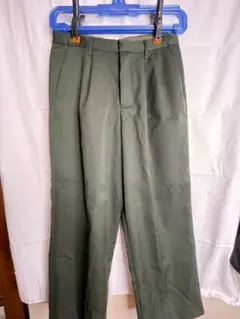 HARE ワイドテーパードパンツ カーキ