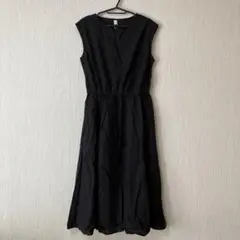 新品未使用　ブラック ノースリーブ ワンピース サイズM