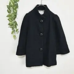 MELROSE メルローズ　ショートコート【3】ブラック　きれいめ　シンプル　冬