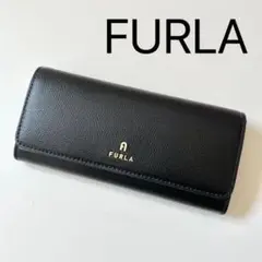 フルラ 新品 長財布 ウォレット カメリア コンチネンタルウォレット スリム 黒