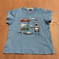 familiar Tシャツ 90cm 乗り物　ブルー