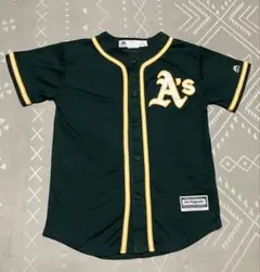 majestic MLB アスレチックス crisp ベースボールシャツ