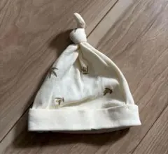 ベビー　帽子　クリーム　かわいい　新生児　ファッション　小物