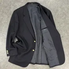 日本製 DAKS ダックス テーラードジャケット 紺ブレザー 金ボタン 金B