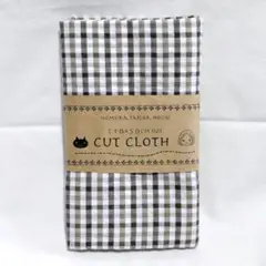 生地　布　カットクロス　茶　チェック柄