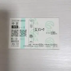 【現地的中】ビリーヴ 高松宮記念 馬券