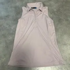 J. Lindeberg ピンク ノースリーブ ポロシャツ M