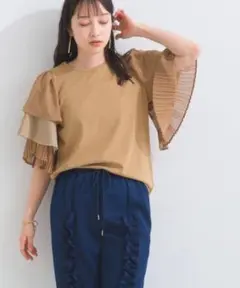 【新品タグ付き】terrace ティアードフリルスリーブトップ　Tシャツ