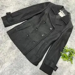 良品 NATURAL BEAUTY ピーコート ブラック サイズ36 (S)