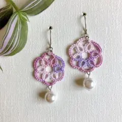 ✳︎ タティングレース ピアス　M11