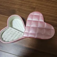 未使用 ハート型ジュエリーボックス 小物入れ ケース ピンク