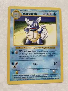 英語版初期　ポケモンカード　Wartortle カメール
