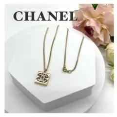 CHANEL シャネル ココマーク ラインストーン ネックレス