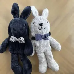 パーリーゲイツのヘッドカバー白と紺のうさぎ2個セット