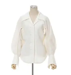 MameKurogouchi Viscose Hemp Round Shirt