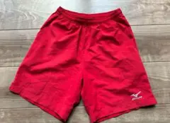 Mizuno 赤 ハーフパンツ ポケット付き　SS