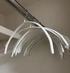 ホワイトプラスチックハンガーセット