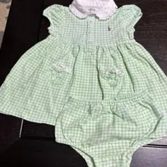 Ralph Lauren 若草色ワンピース 12M 80cm