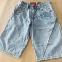 ライトブルー ショートパンツ 4ポケット
