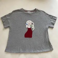 ⭐︎Jocomomola⭐︎Tシャツ♪シルエット刺繍•スウェット生地•40サイズ