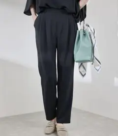 【イージーケア】ジョーゼットスラックスパンツ/セットアップ対応