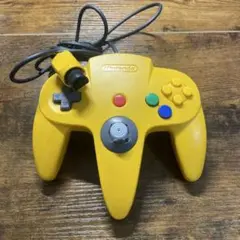 Nintendo 64 イエローカラーコントローラー　ジャンク品