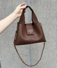 美品☆NICECLAUPエンブレム付きトライアングルバッグショルダー紐なし