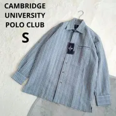 【CAMBRIDGE UNIVERSITY POLO CLUB】シャツ S 青系