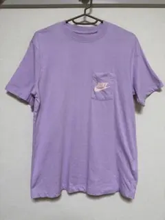 NIKE レディース半袖Tシャツ 紫 胸ポケット付 サイズXS