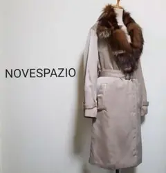 NOVESPAZIO ノーベスパジオ シルバーフォックスファー襟 中綿入りコート