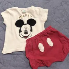 【美品】 赤ちゃん本舗 なりきりセットアップ ミッキー 70サイズ