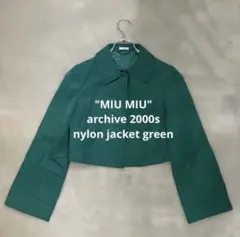 MIU MIU archive 2000s nylon jacket green
