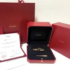 Cartier ラブブレス 6点ダイア SM ピンクゴールド