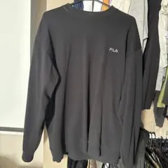 FILA ブラック トレーナー LL