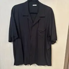 GU ブラック レーヨン 半袖シャツ XL