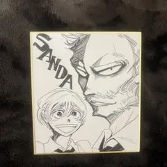 SANDA 原作絵 複製 ミニ色紙 レアグッズ